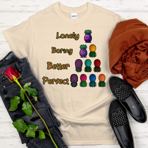 Swinger Lifestyle Shirt. Lonely? Boring? Better? Nah. Be Perfect. A Pineapple Vibe Tee for Your Spicy Side. Solo to Swinging Own Your Stage. - Image 8
